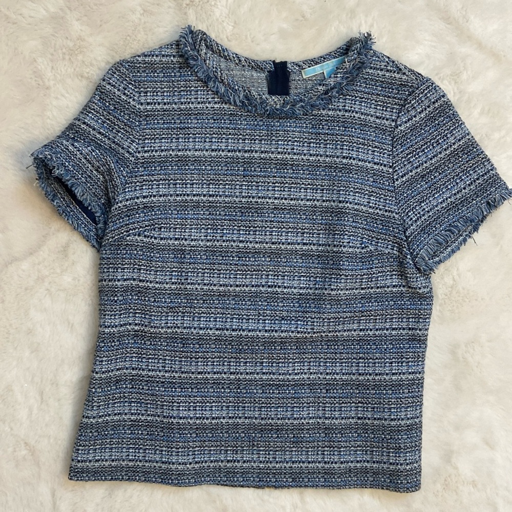Draper James tweed top